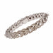 Bracelet Bracelet ancien plumes d'or blanc et diamants 58 Facettes 23-083A