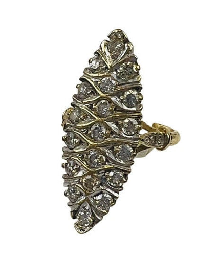 Bague 48 Bague Marquise 2 Ors Diamants 58 Facettes 20400000752