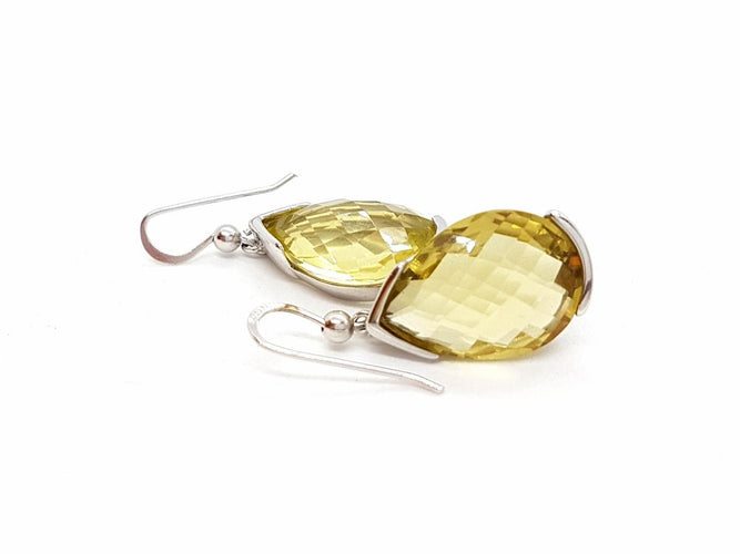 Boucles d'oreilles Boucles d'oreilles Pendantes Argent Quartz 58 Facettes 06442CD