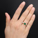Ring 54 Emerald cabochon and diamond ring 58 Facettes 21-727