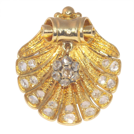 Broche Broche coquillage en or, diamants 58 Facettes 23046-0125