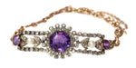 Bracelet Bracelet or, améthyste, diamants 58 Facettes 19087-0060