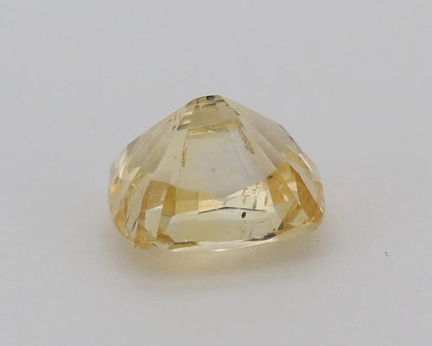 Gemstone Saphir jaune non chauffé non traité 1.12cts certificat CGL 58 Facettes 156