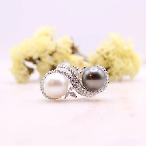 Ring 59 Toi & Moi Ring Pearls Diamonds 58 Facettes