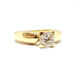 Yellow Gold Diamond Engagement Solitaire Ring 58 Facettes