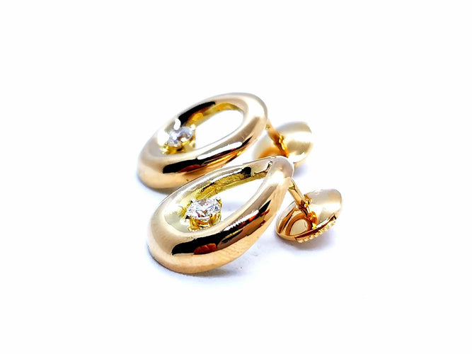 Boucles d'oreilles Boucles d'oreilles Or jaune Diamant 58 Facettes 1029209CN
