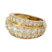 Bague Bague en or jaune, diamants. 58 Facettes