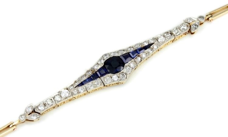 Bracelet Bracelet, diamants, saphir 58 Facettes 12247-0029