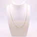 Cable link chain necklace, yellow gold 58 Facettes