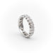 Bague 52 Bague Alliance Or blanc Diamant 58 Facettes 1855774CN