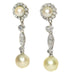 Earrings Diamond and pearl earrings 58 Facettes 18033-0186