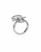 Ring 51 HERMES Bride Medium Model Ring in 925/1000 Silver 58 Facettes 62573-58638