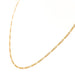 Necklace Figaro mesh necklace Yellow gold 58 Facettes 2172928CN
