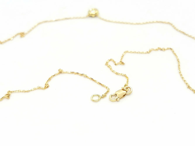 Collier Collier Or jaune Diamant 58 Facettes 579156RV