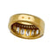 Bague 54 Bague pavage en or jaune et diamants. 58 Facettes 31848