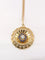 Pendentif Pendentif rond vintage or jaune, diamant et saphirs 58 Facettes J86
