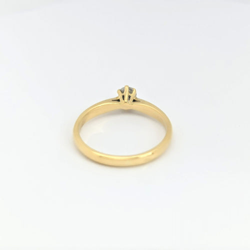 Bague 49 Bague Solitaire Or jaune Diamant 58 Facettes 28789