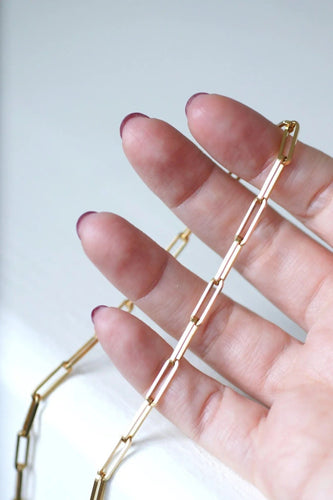 Collier Chaîne maille rectangle or jaune 58 Facettes