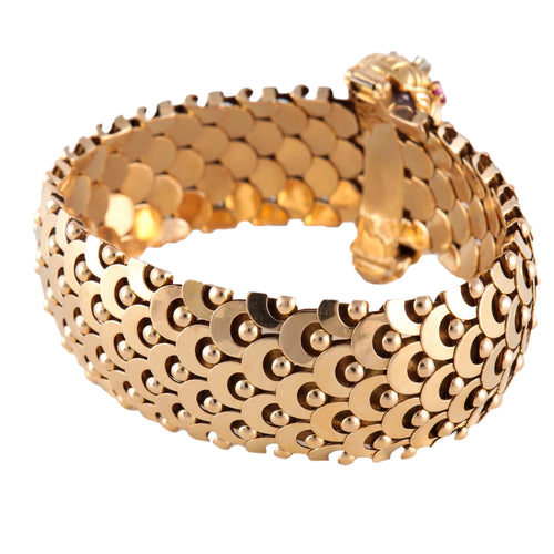 Bracelet BRACELET "ECAILLE" OR & PIERRES 58 Facettes BO/220087