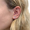 Boucles d'oreilles Boucles d'oreilles platine et diamants princesses. 58 Facettes 31938