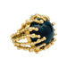 Ring 53 Garnazelle “Balls of love” ring in yellow gold and onyx. 58 Facettes 31578