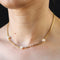 Collier Collier ras du cou or jaune 3 perles 58 Facettes 16-348A