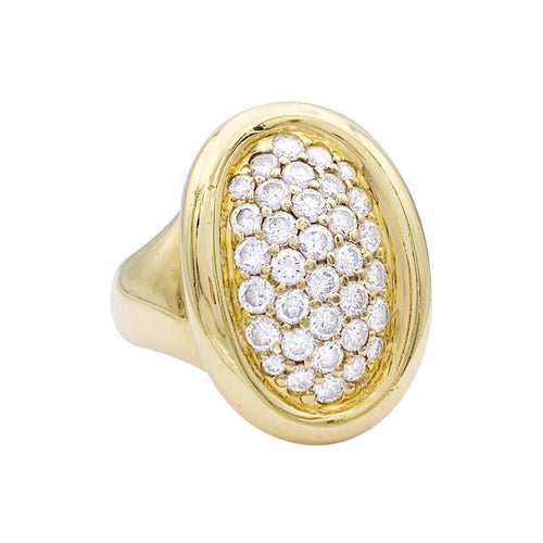 Bague 52 Bague Cartier, "Baignoire", or jaune, diamants. 58 Facettes 33058