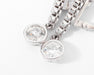 Earrings Platinum diamond sleeper earrings 58 Facettes