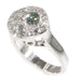 Ring 48 White gold ring, diamonds 58 Facettes 17300-0035