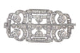 Brooch Art Deco brooch, platinum, diamond 58 Facettes 22354-0080