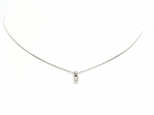 Collier Collier Chaîne + pendentif Or blanc Diamant 58 Facettes 579129RV