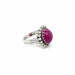 Bague 56 Bague cocktail Diamant Rubis 58 Facettes