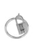 Ring 55 HERMES Amulets Padlock Ring in 925/1000 Silver 58 Facettes 62325-58341