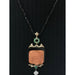 Pendentif Pendentif Jade Emeraude Diamant Onyx Corail méditerranéen 58 Facettes c34