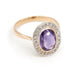 Ring 57 Pompadour ring White gold Amethyst 58 Facettes 2002823CN