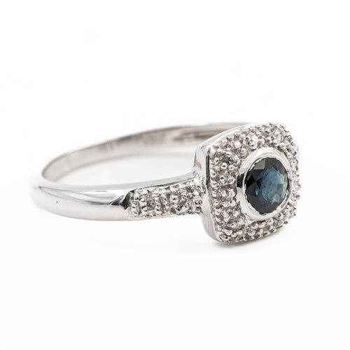 Bague 52 Bague Or blanc Saphir 58 Facettes 2110882CN