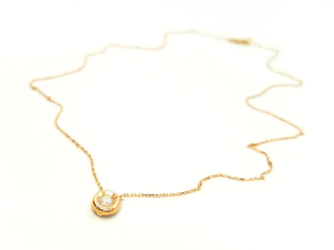 Collier Collier Or rose Diamant 58 Facettes 579104RV