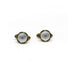 Yellow / 750‰ Gold Brooch, Mother-of-Pearl And Diamond Collar Buttons 58 Facettes 140292R