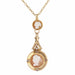 Pendant Antique cameo pendant with fine pearls and its chain 58 Facettes CVCO23