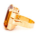 Ring 57.6 Retro Ring in Yellow Gold, Citrine 58 Facettes 2F4EA441C5C14EB884C8D70C86286696