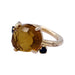 52 Pomellato ring - Bahia ring, pink gold, citrine, sapphires. 58 Facettes 32499