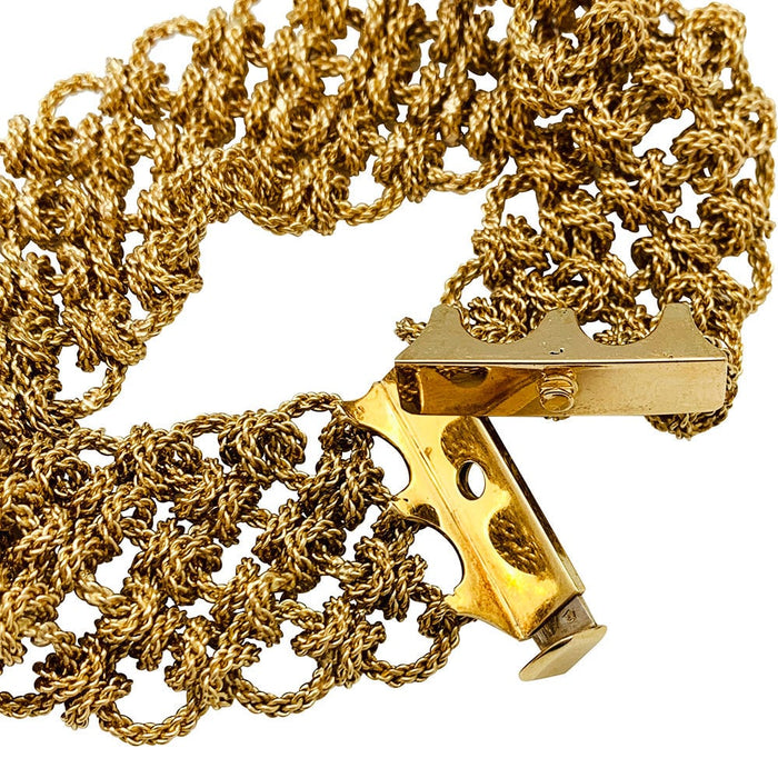 Bracelet Bracelet "Résille" en or jaune. 58 Facettes 31029