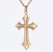 Pendentif Pendentif croix en or jaune 58 Facettes 21-310B