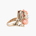 Yellow Gold / Coral Ring / 54.5 “ROSE” GOLD, PEARL & CORAL RING 58 Facettes BO/220026/27