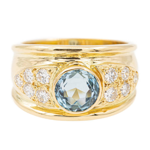 Bague 53 Bague Bandeau Or jaune Topaze 58 Facettes 2381953CN