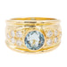 Ring 53 Band Ring Yellow Gold Topaz 58 Facettes 2381953CN
