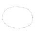 Necklace Gutter necklace in white gold, diamonds. 58 Facettes 31761