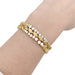 Vintage Mauboussin bracelet, yellow gold and diamonds. 58 Facettes 33321
