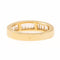 Bague 56 Bague Demi alliance Or jaune Diamant 58 Facettes 2201524CN