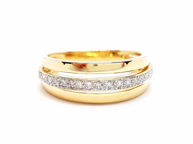 Bague 57 Bague Or jaune Diamant 58 Facettes 00276CN